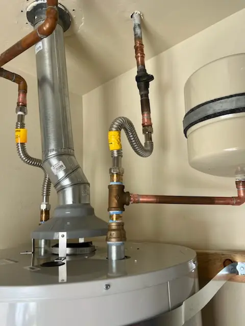 Water heater installation and plumbing repair in Bantam